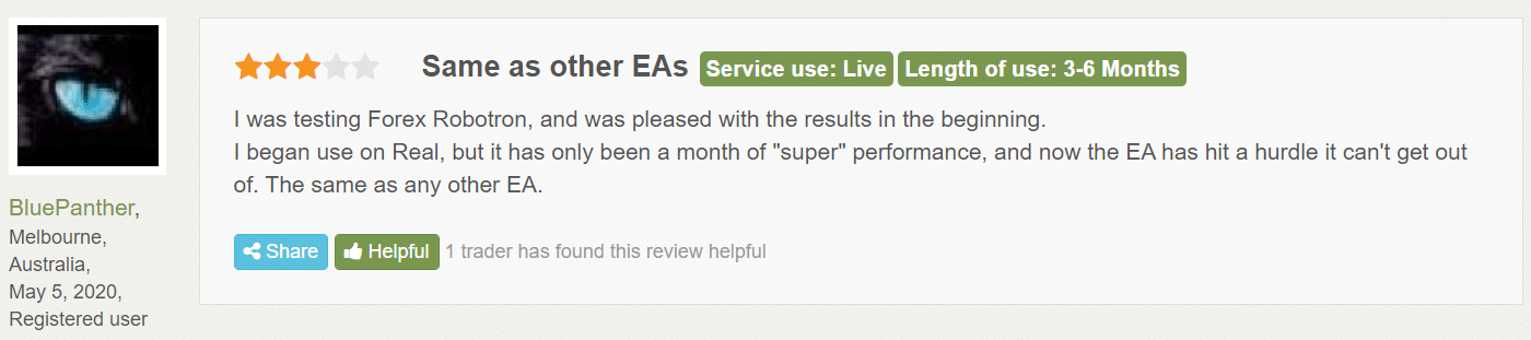 Forex Robotron customer reviews