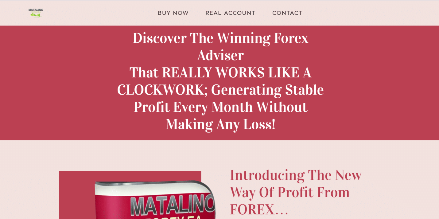 MATALINO FOREX EA presentation