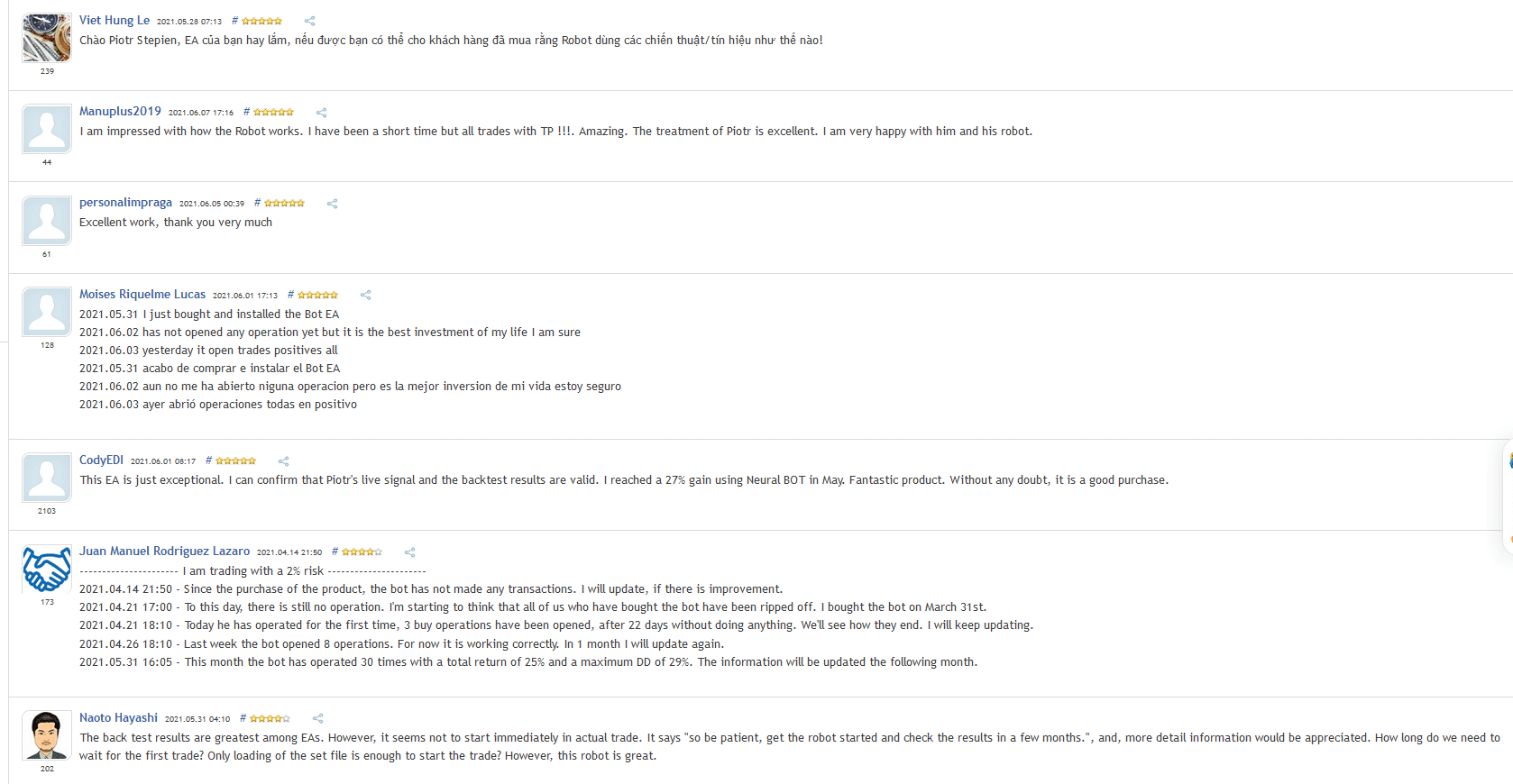 Neural BOT User reviews