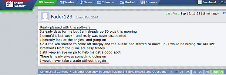 Testimonials from the developer’s site