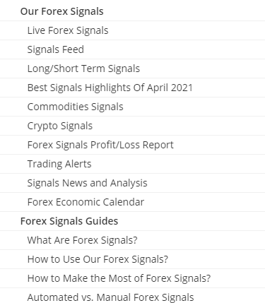 Forex signals