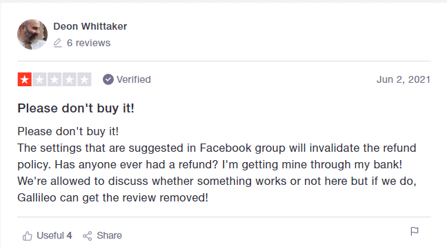 Trader warning us not to buy Galileo FX