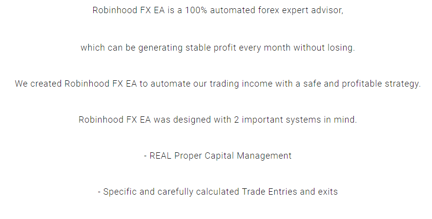 Strategy of Robinhood FX EA