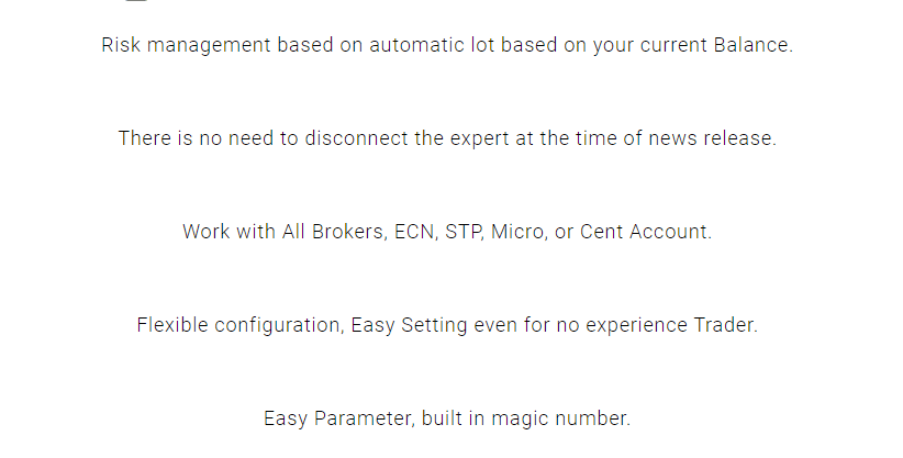 Features of Robinhood FX EA