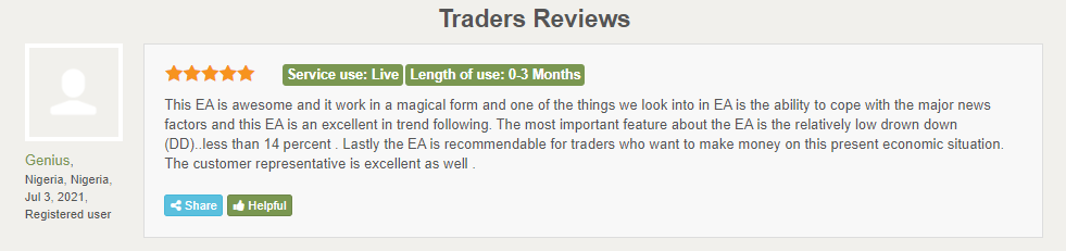 User review for Rombus Capital on Forexpeacearmy