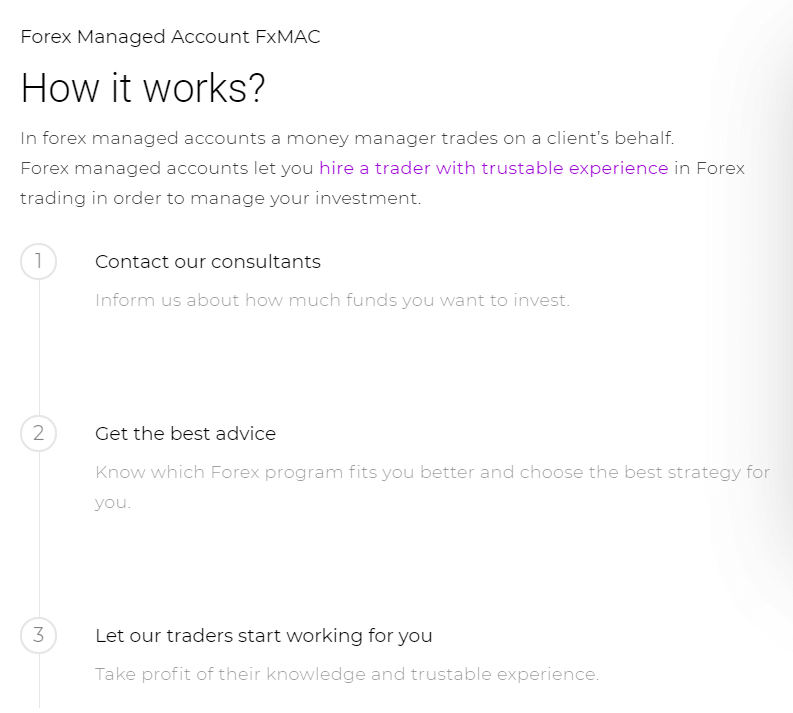 FXMAC registration details