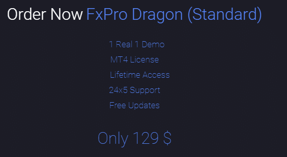 Pricing of FXPro Dragon