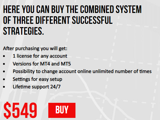 The pricing model of the robot