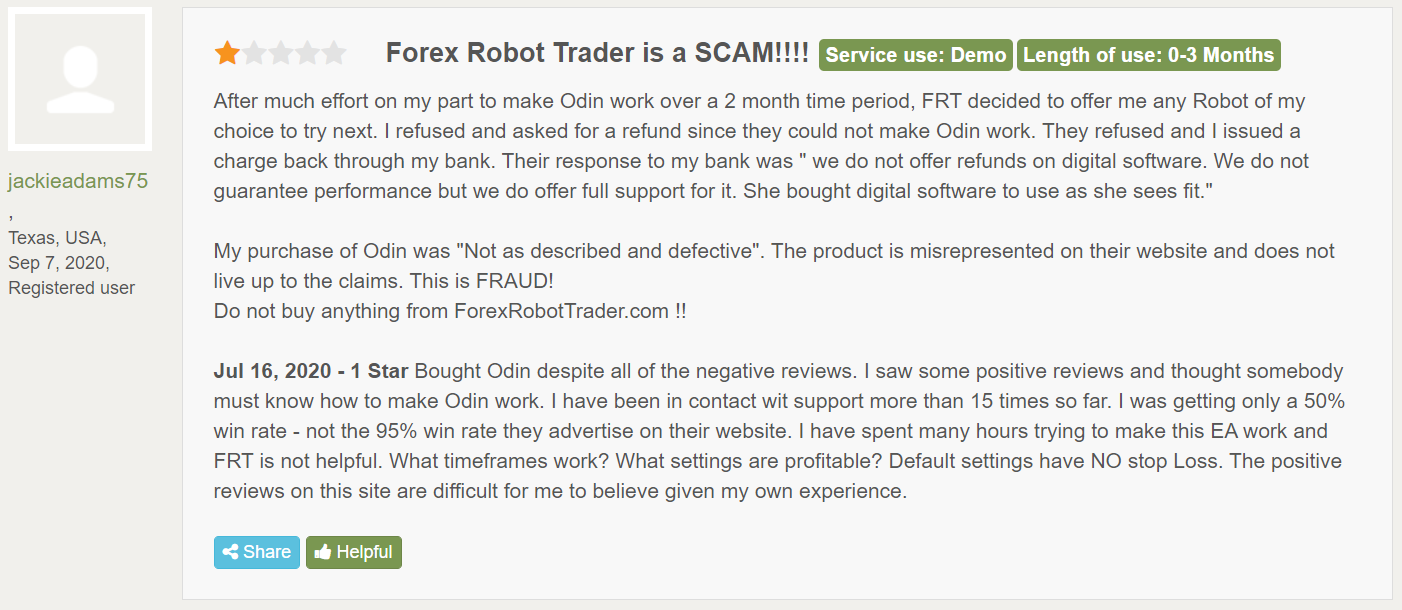 Trader testimonial