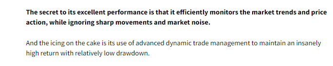 Strategy explanation for Trade Explorer