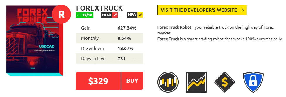 Forex Truck pricing details