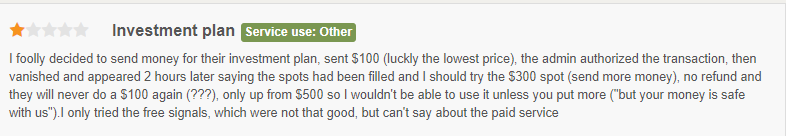 User reviews for FXProfit Signals from Forex Peace Army