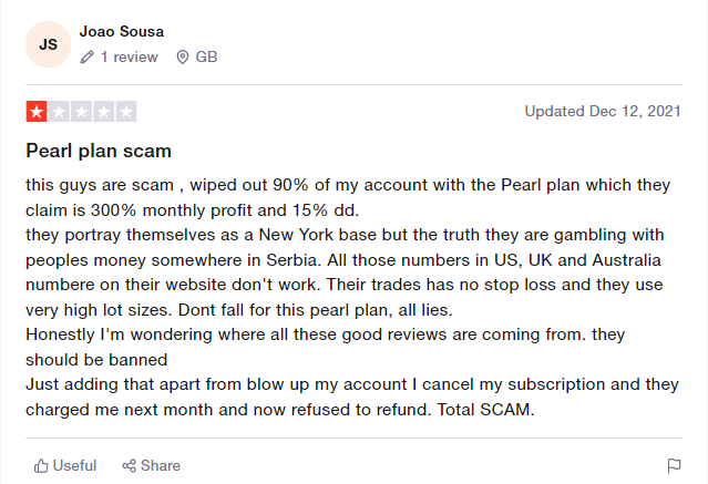 Customer testimonial