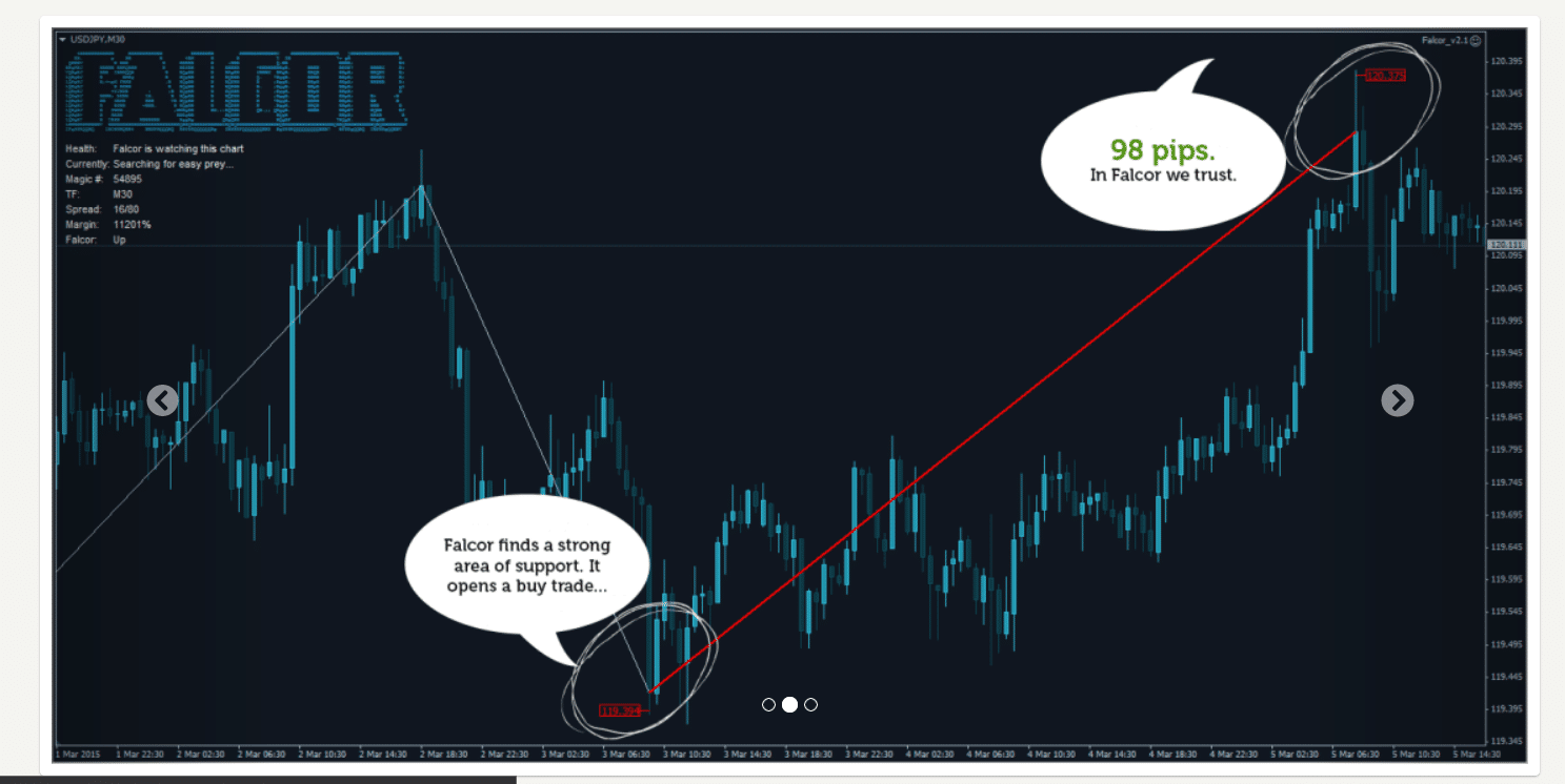 Backtesting records on the Forex Robot Trader website