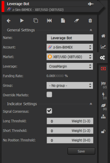 A detailed trade bot generalar settings