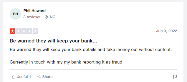 Customer reviews on Trustpilot.