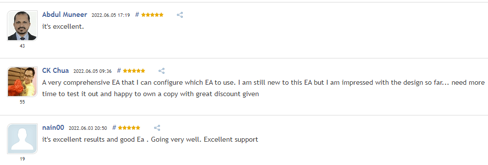 Positive user testimonials